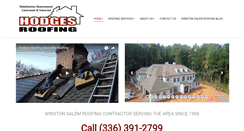 Desktop Screenshot of hodgesroofs.com